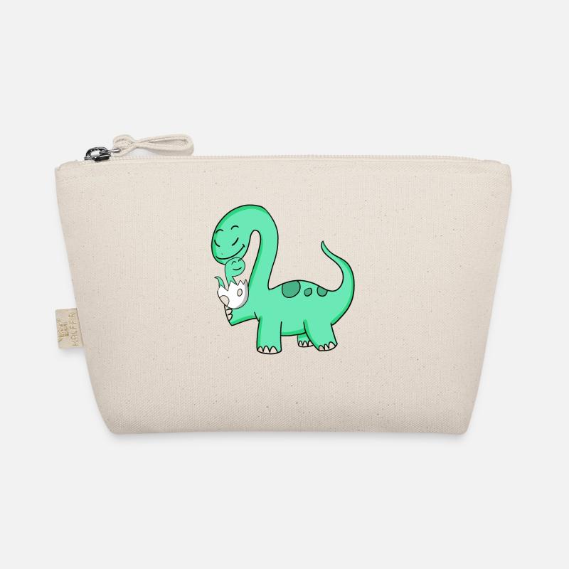 Dinosaur with baby dinosaur Organic Pouch