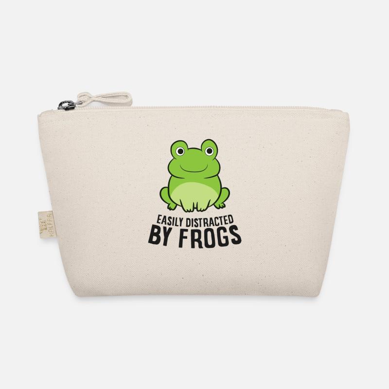 Frog Lover Easily Distracted By Frogs Organic Pouch
