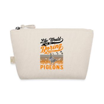 Pigeon Gift Pigeon Fancier City Pigeon Carrier Pigeon - Organic Pouch - nature - Front