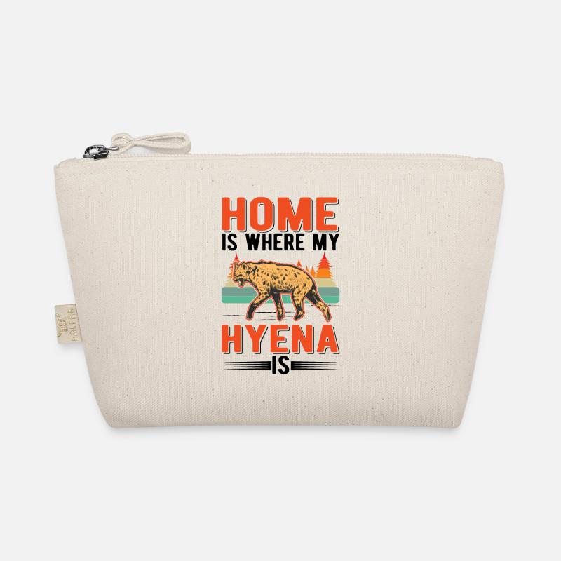 Home is where my Hyena is Erdwolf Hyäne Bio-Täschchen