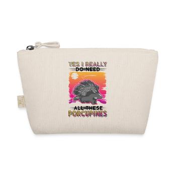 Porcupine Gift Porcupine - Organic Pouch - nature - Front