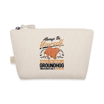 Murmeltier Groundhog Marmot Waldmurmeltier - Bio-Täschchen - Natur - Vorne