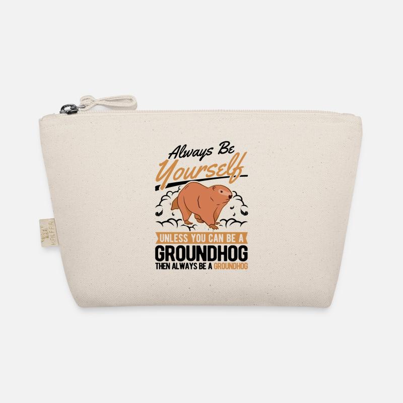 Murmeltier Groundhog Marmot Waldmurmeltier Bio-Täschchen