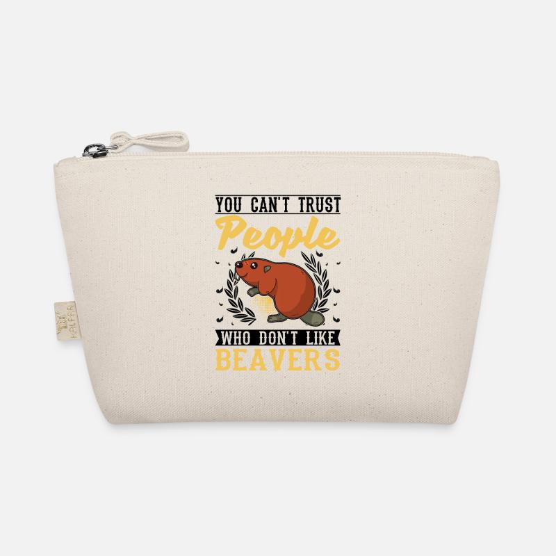 Biber Biberdamm Geschenk Beaver Bio-Täschchen