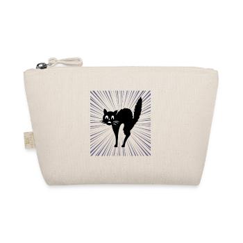 Schwarze katze - Bio-Täschchen - Natur - Vorne