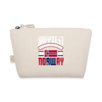 Norway Norwegian Norway Happiest When Im In Norway - Organic Pouch - nature - Front