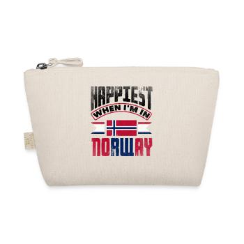 Norway Norwegian Norway Happiest When Im In Norway - Organic Pouch - nature - Front