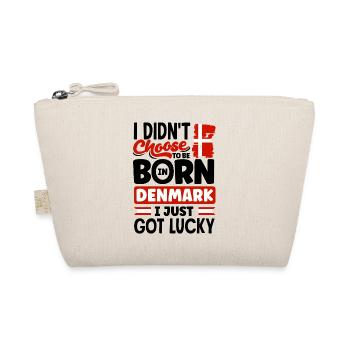 Denmark Danish Denmark Flag I Just Got Lucky - Organic Pouch - nature - Front