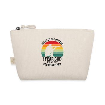 Kojotenjäger Design für Kojotenjagd - Bio-Täschchen - Natur - Vorne