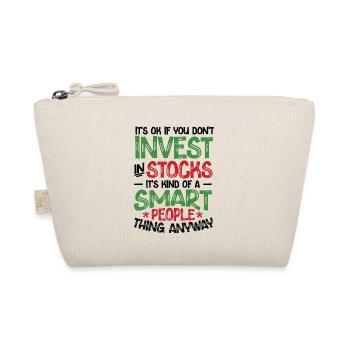 Stocks are for smart people Stock market - Organic Pouch - nature - Front