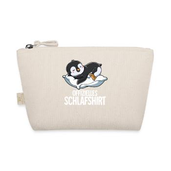 Offizielles Schlafshirt Pinguin - Bio-Täschchen - Natur - Vorne