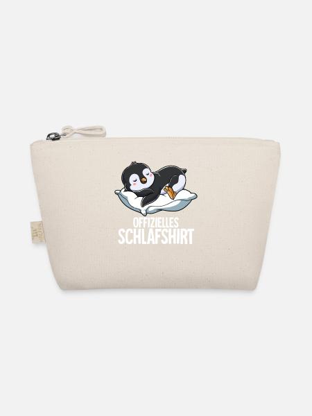 Offizielles Schlafshirt Pinguin - Bio-Täschchen - Natur