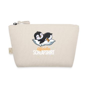 Offizielles Schlafshirt Pinguin - Bio-Täschchen - Natur - Vorne