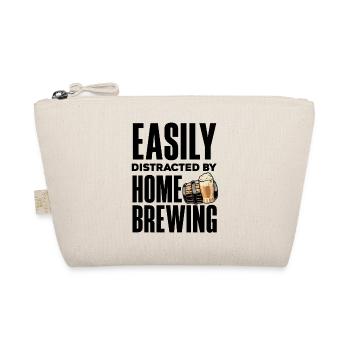 Easily Distraced Home Brewing Homebrow Brewery Bee - Bio-Täschchen - Natur - Vorne