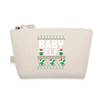 Baby Elf Christmas Outfit - Organic Pouch - nature - Front