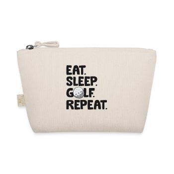 Eat Sleep Golf Repeat Golf Player Funny Golfing - Bio-Täschchen - Natur - Vorne