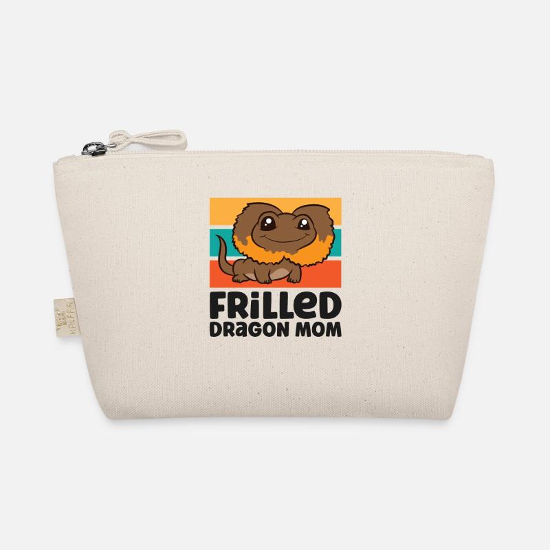 Frilled Dragon Mom Reptile Frilled Lizard Organic Pouch