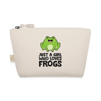 Just a Girl Who Loves Frogs - Organic Pouch - nature - Front
