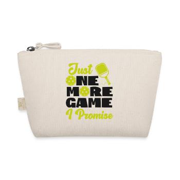 Pickleball Just One More Game I - Organic Pouch - nature - Front