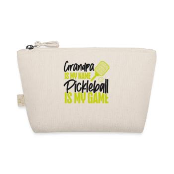 Pickleball Grandpa Grandpa Is My - Organic Pouch - nature - Front
