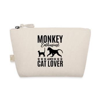 Monkey Enthusiast And Cat Lover - Orangutan Monkey - Organic Pouch - nature - Front