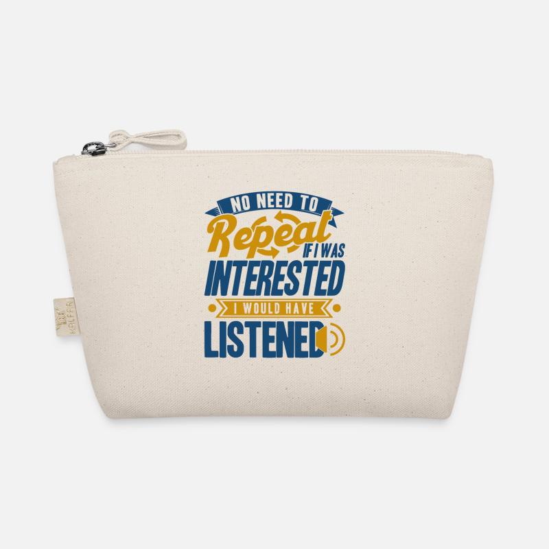 Schwarzer Humor Sarkasmus Ironie Geschenk Bio-Täschchen