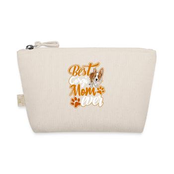 Funny Corgi Mom Art Women Girls Dogs Pembroke C - Organic Pouch - nature - Front