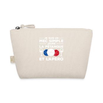 Je Suis Un Mec Simple J'aime La Pétanque Et - Bio-Täschchen - Natur - Vorne