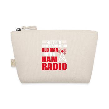 Never Underestimate An Old Man With A Ham Radio Am - Bio-Täschchen - Natur - Vorne
