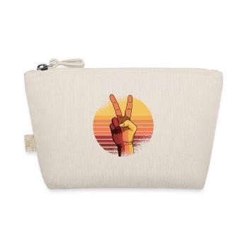 Peace Sign Vintage Peace Lover Positivity - Trousse biologique - nature - Devant