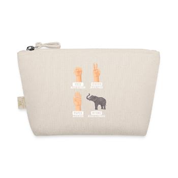 Funny Elephant Lover Africa Zoo Keeper Animal Kids - Bio-Täschchen - Natur - Vorne