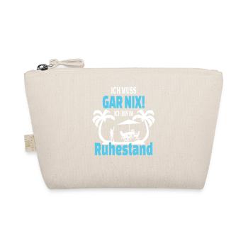 Ruhestand Rente Spruch Design - Bio-Täschchen - Natur - Vorne