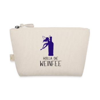Weißwein Rotwein JGA Vino Wein - Holla die Weinfee - Bio-Täschchen - Natur - Vorne