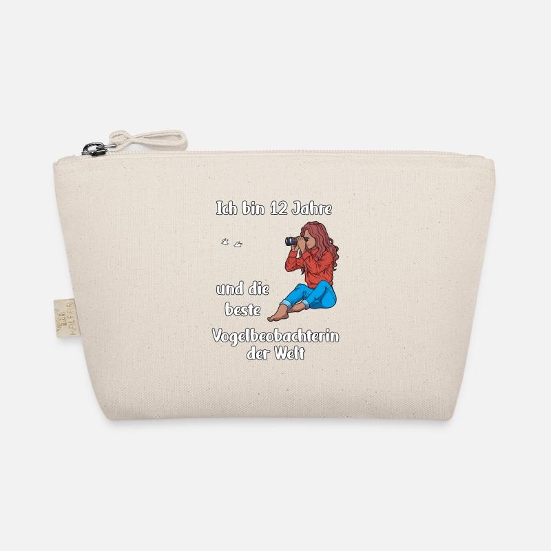 Ich bin 12 - Mädchen Vogelbeobachtung Bio-Täschchen