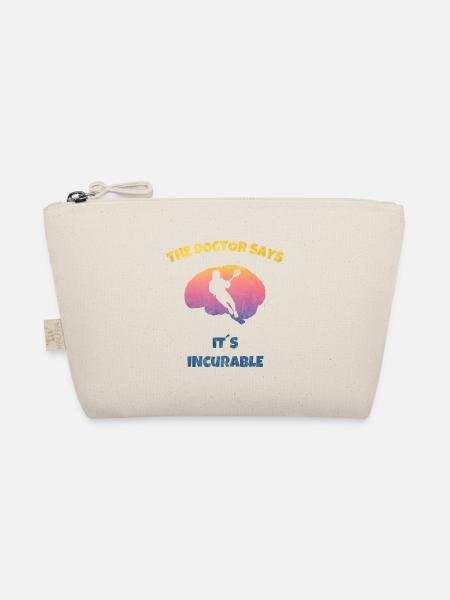 Lacrosse American Sport - Passion Brain - Organic Pouch - nature - Front