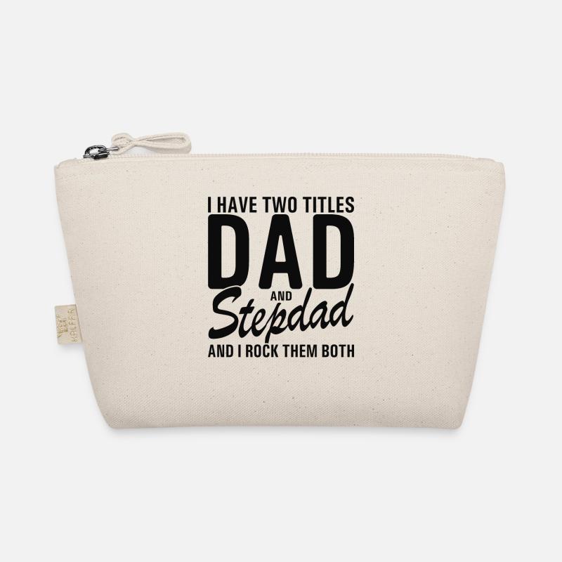 Stepdad Two Titles Father's Day Step Dad Organic Pouch
