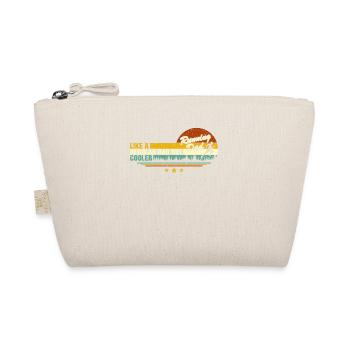 Marathon Runner Retro Funny Running For Dad Coach - Organic Pouch - nature - Front