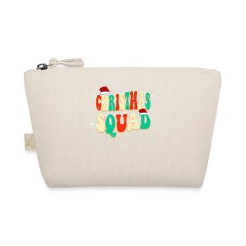 Cool Vintage Christmas Design Christmas Squad - Organic Pouch - nature - Front