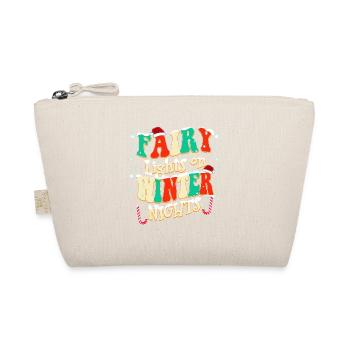 Fairy Lights on Winter Nights Christmas - Organic Pouch - nature - Front