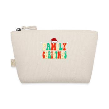 Vintage Color Family Christmas Pajamas - Organic Pouch - nature - Front