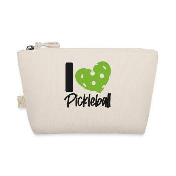 Pickleball Heart J’aime le pickleball - Trousse biologique - nature - Devant