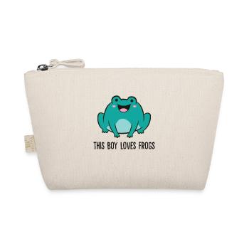Funny Frog Lover This Boy Loves Frogs - Organic Pouch - nature - Front