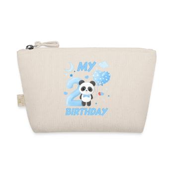 Deuxième anniversaire des enfants Garçons Panda Cadeau - Trousse biologique - nature - Devant
