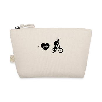 BMX heartbeat - Organic Pouch - nature - Front