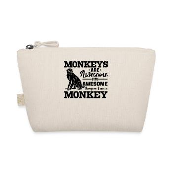 Les singes sont géniaux je suis génial donc je suis un M - Trousse biologique - nature - Devant