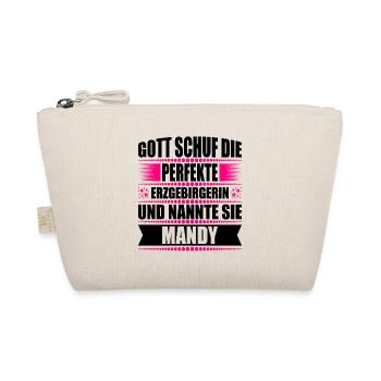 Erzgebirge Frau Namen Sachsen Mandy - Bio-Täschchen - Natur - Vorne