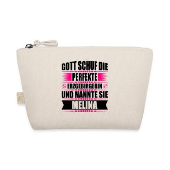 Erzgebirge Frau Namen Sachsen Melina - Bio-Täschchen - Natur - Vorne