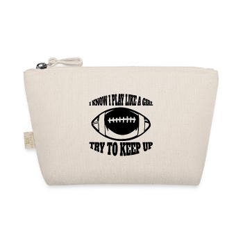 Football Coach Football Fan Woman American Football - Organic Pouch - nature - Front