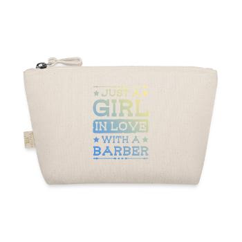 Girl in love with a Barber - Organic Pouch - nature - Front