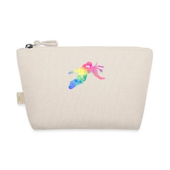Boarder Girl Snowboarder Snowboard Ski Winter Sports - Organic Pouch - nature - Front